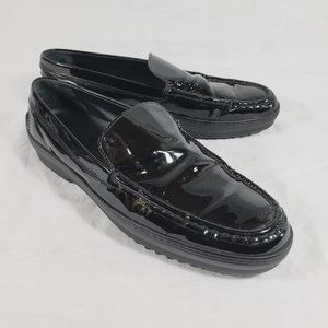 Tod's Black Patent Leather Loafers